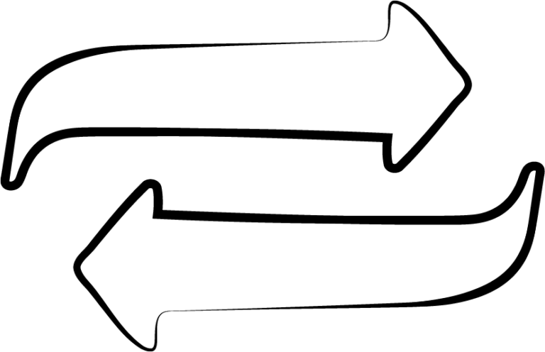 Logo deux flèches interchangeables